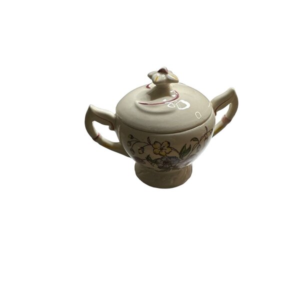 Metlox Sugar Bowl & Lid May Flower - Picture 7 of 12